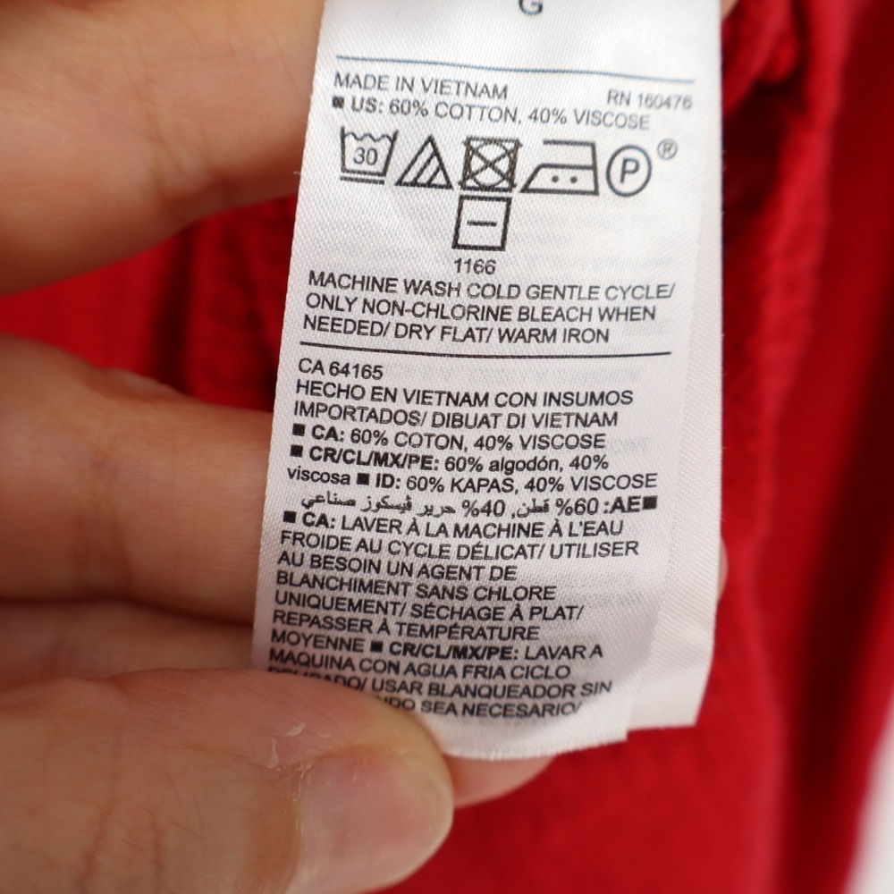 Old Navy Sweater Womens Large Red Knit Stretch Long Sleeve Crew Neck Pullover - Picture 4 of 6